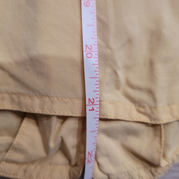 Vintage Anna and Frank Silk Soft 100% Silk Yellow Sleeveless Button Blouse SP - Picture 7 of 8